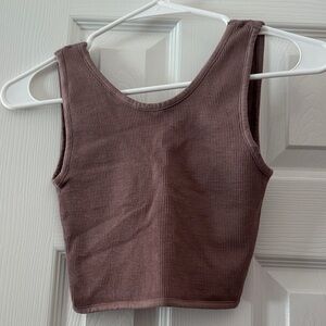 By Together Ribbed Tank Top - Taupe